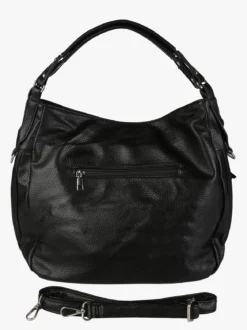 Solada Borsa hobo da donna in ecopelle - nero