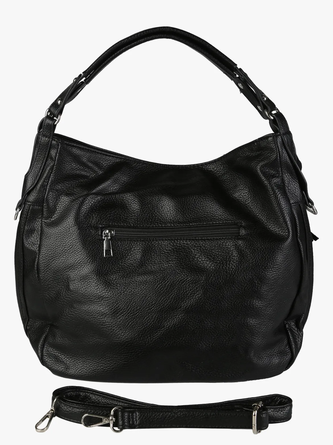 Solada Borsa hobo da donna in ecopelle - nero