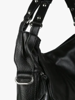 Solada Borsa hobo da donna in ecopelle - nero