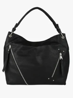 Solada Borsa hobo da donna in ecopelle - nero