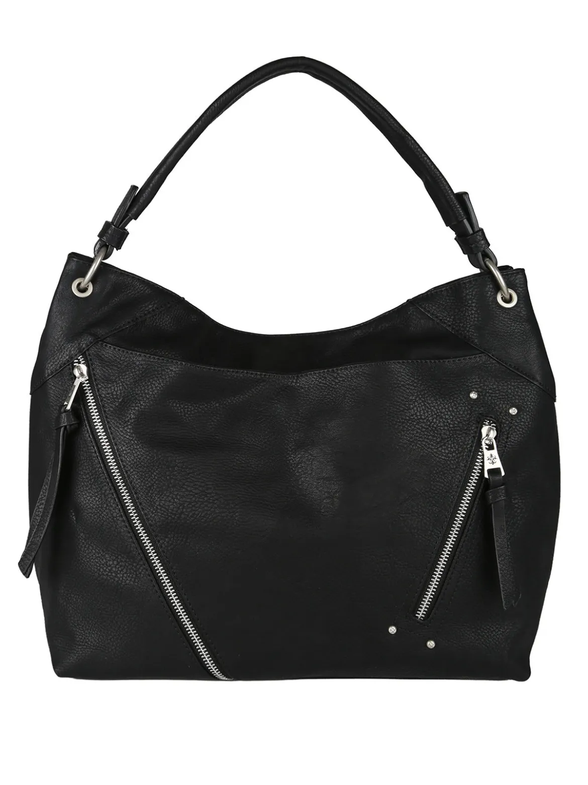Solada Borsa hobo da donna in ecopelle - nero