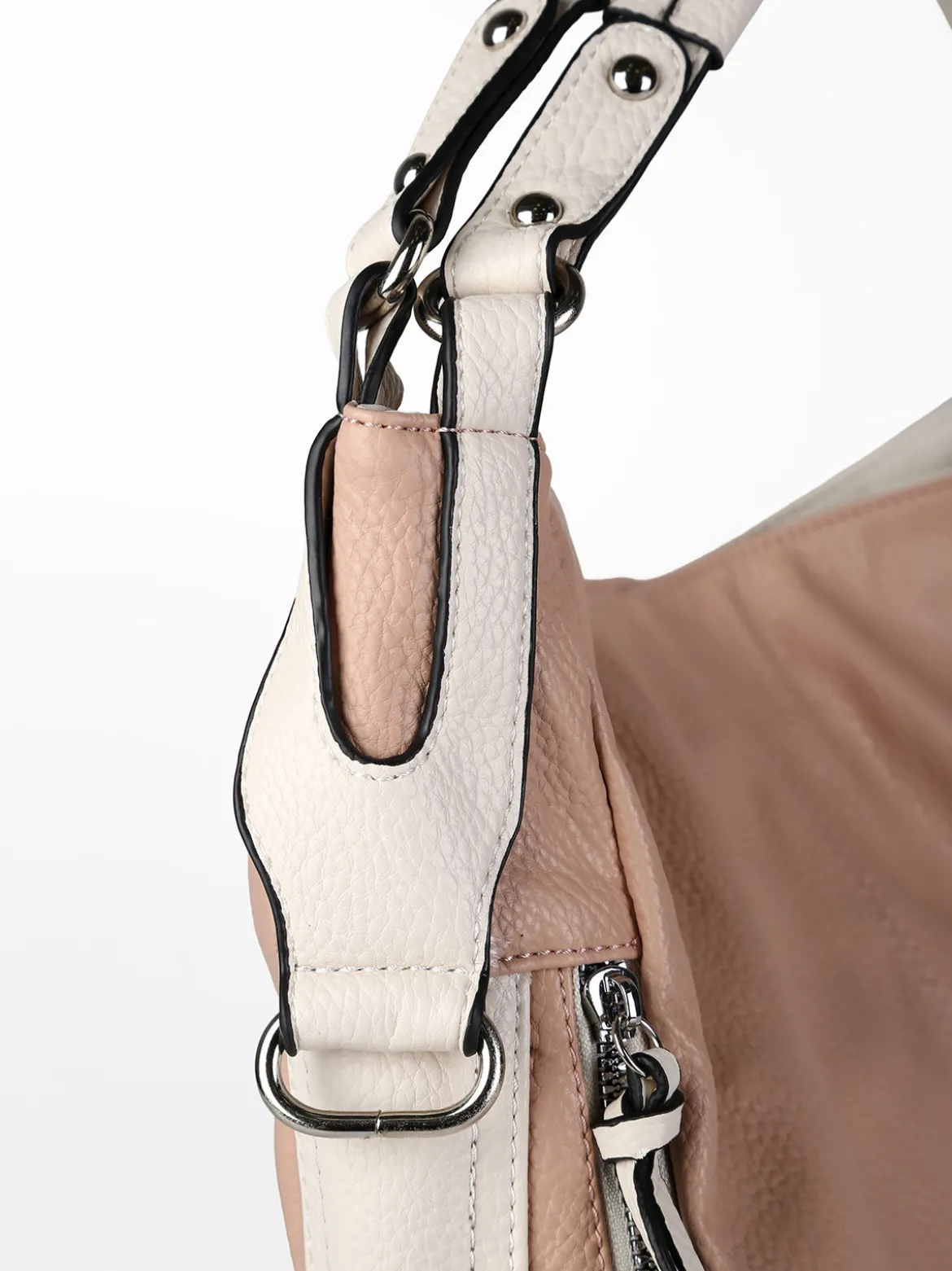 Solada Borsa hobo da donna in ecopelle - rosa