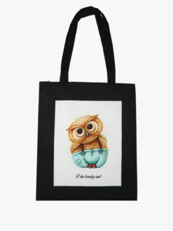 Solada Borsa shopper in tessuto con stampa