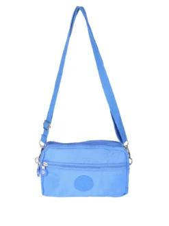 Solada Borsetta a tracolla rettangolare da donna in nylon - blu
