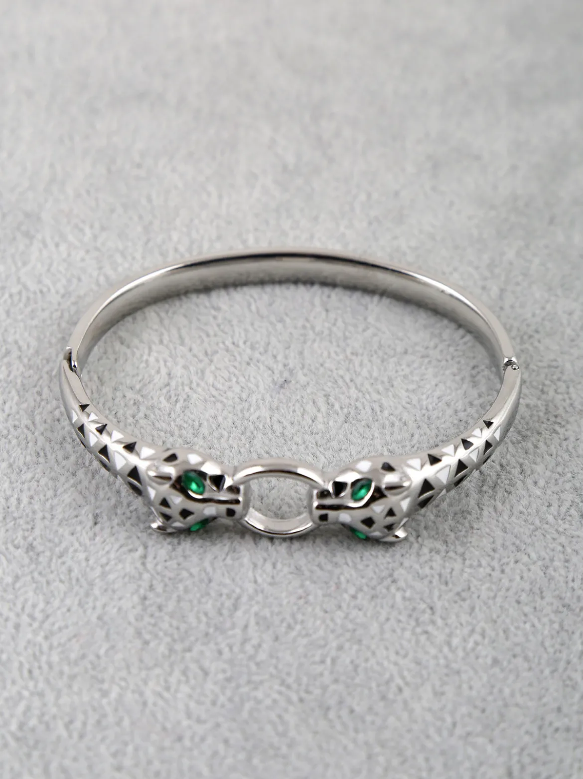 Solada Bracciale rigido da donna con leopardi