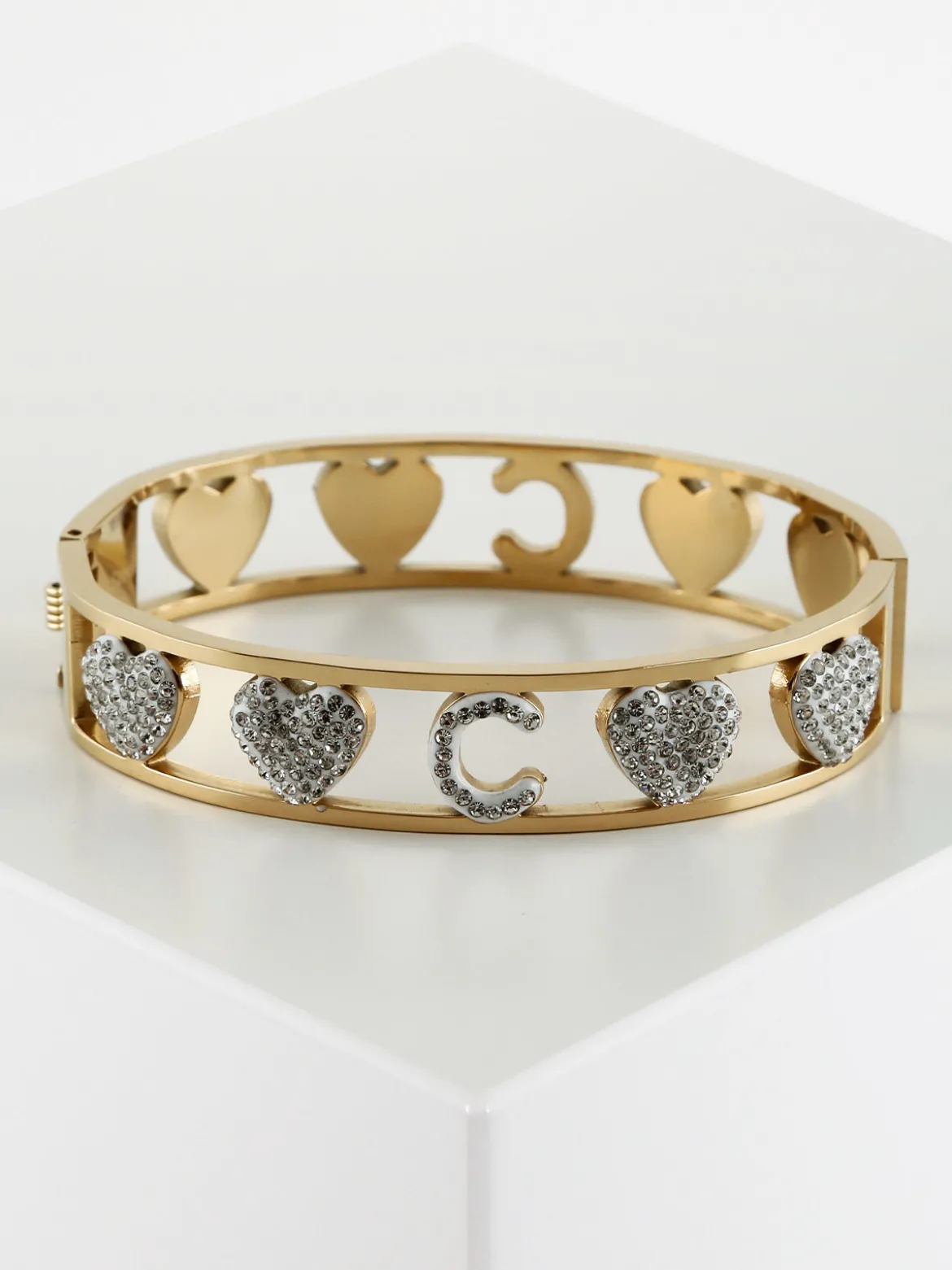 Solada Bracciale rigido iniziale "C"