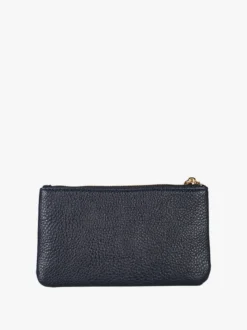 Solada Bustina donna in ecopelle con zip - blu scuro