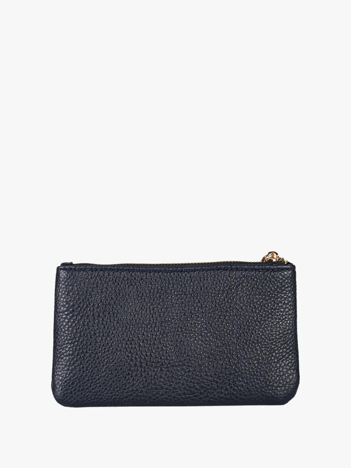 Solada Bustina donna in ecopelle con zip - blu scuro