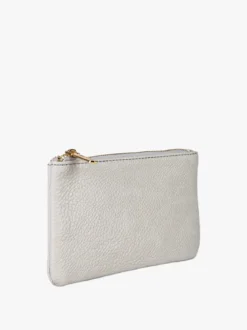 Solada Bustina donna in ecopelle con zip - grigio