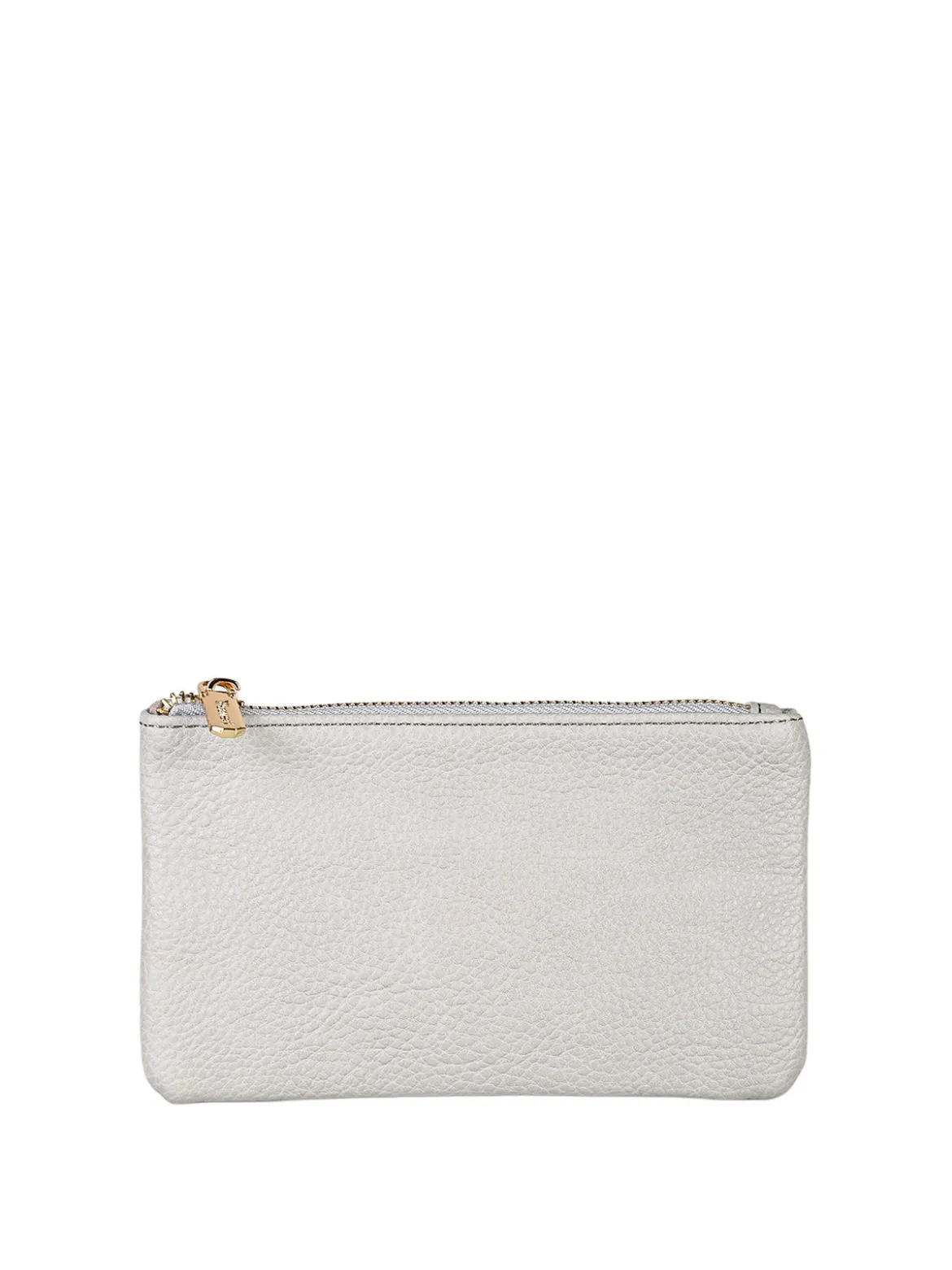 Solada Bustina donna in ecopelle con zip - grigio