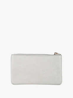 Solada Bustina donna in ecopelle con zip - grigio