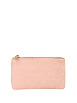 Solada Bustina donna in ecopelle con zip - rosa