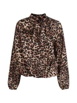 Solada Camicetta donna animalier accollata