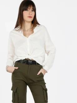 Solada Camicetta donna annodata in cotone