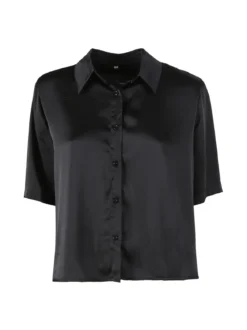 Solada Camicia donna a maniche corte effetto raso