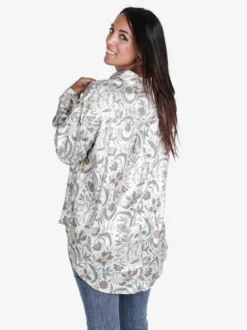 Solada Camicia donna a maniche lunghe con stampa disegni