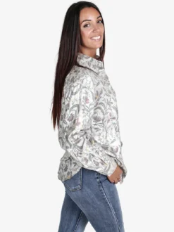 Solada Camicia donna a maniche lunghe con stampa disegni
