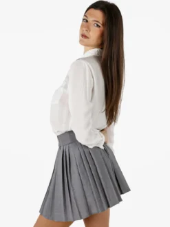 Solada Camicia donna a maniche lunghe in misto cotone - bianco