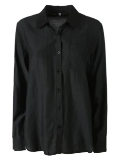 Solada Camicia donna a maniche lunghe in misto cotone - nero