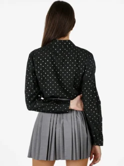 Solada Camicia donna a pois con taschino - nero