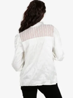 Solada Camicia donna con bottoni di perle e pizzo
