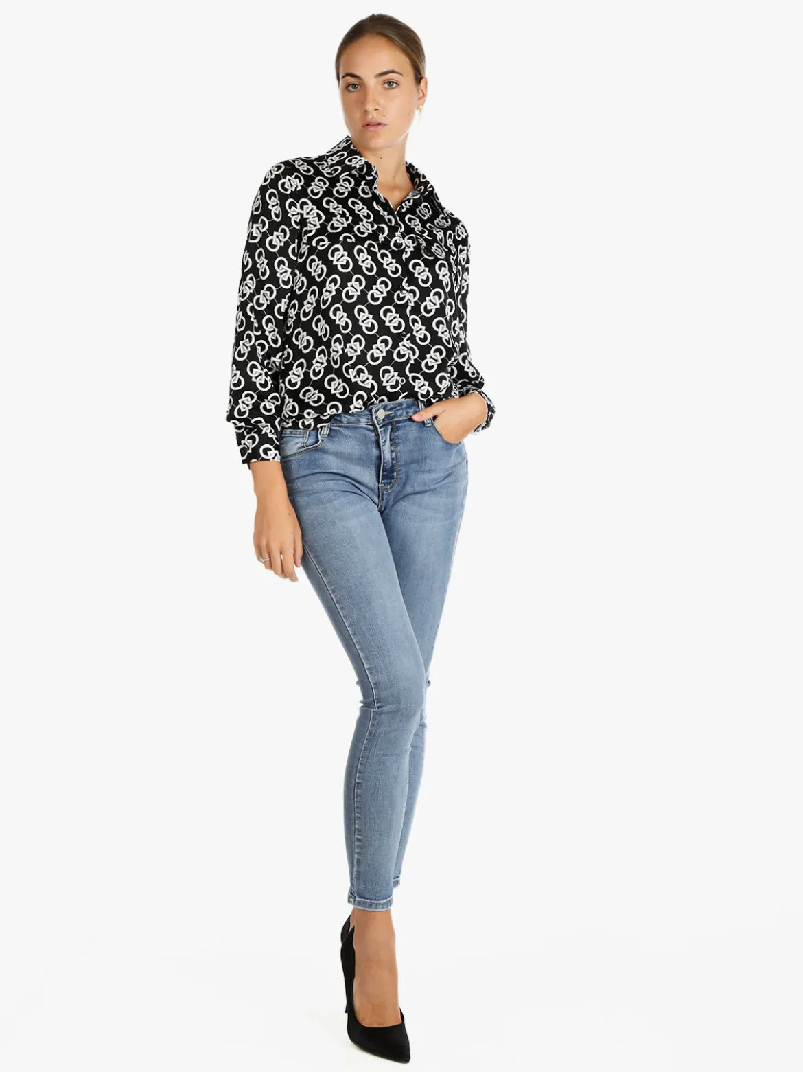 Solada Camicia donna con stampa bicolor