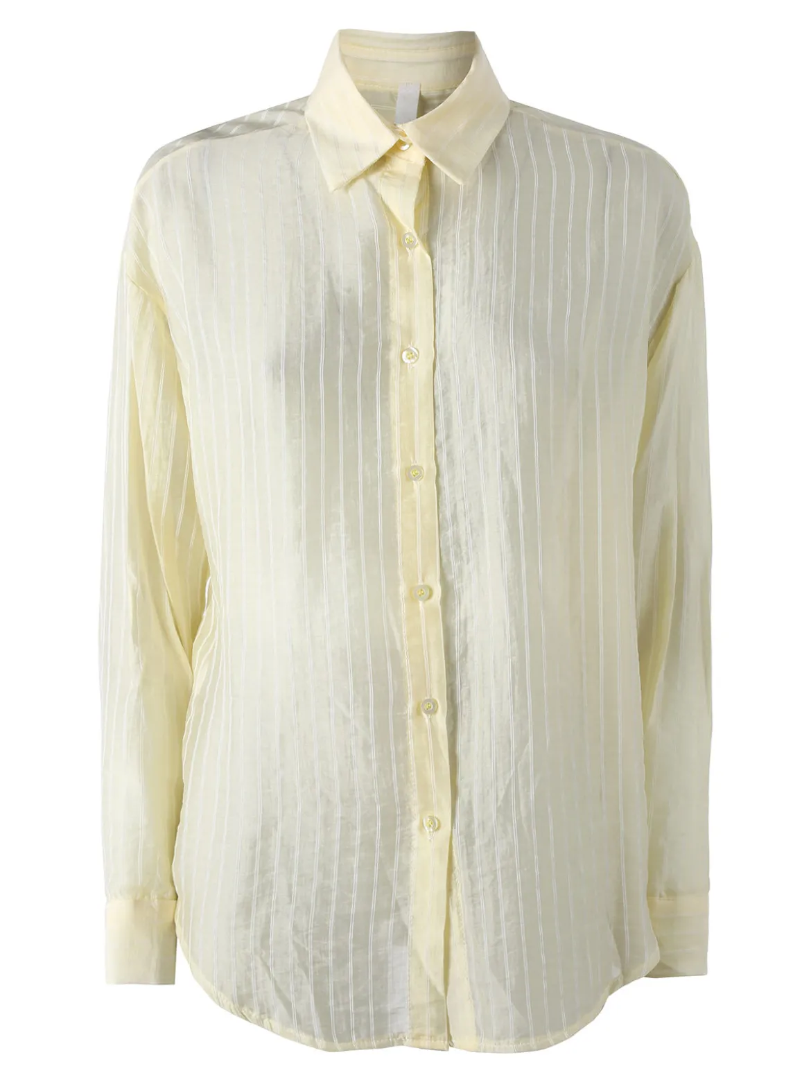 Solada Camicia donna oversize a maniche lunghe - giallo