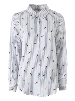 Solada Camicia donna rigata a maniche lughe - multicolore