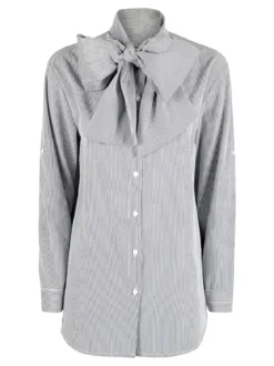 Solada Camicia rigata da donna a maniche lunghe