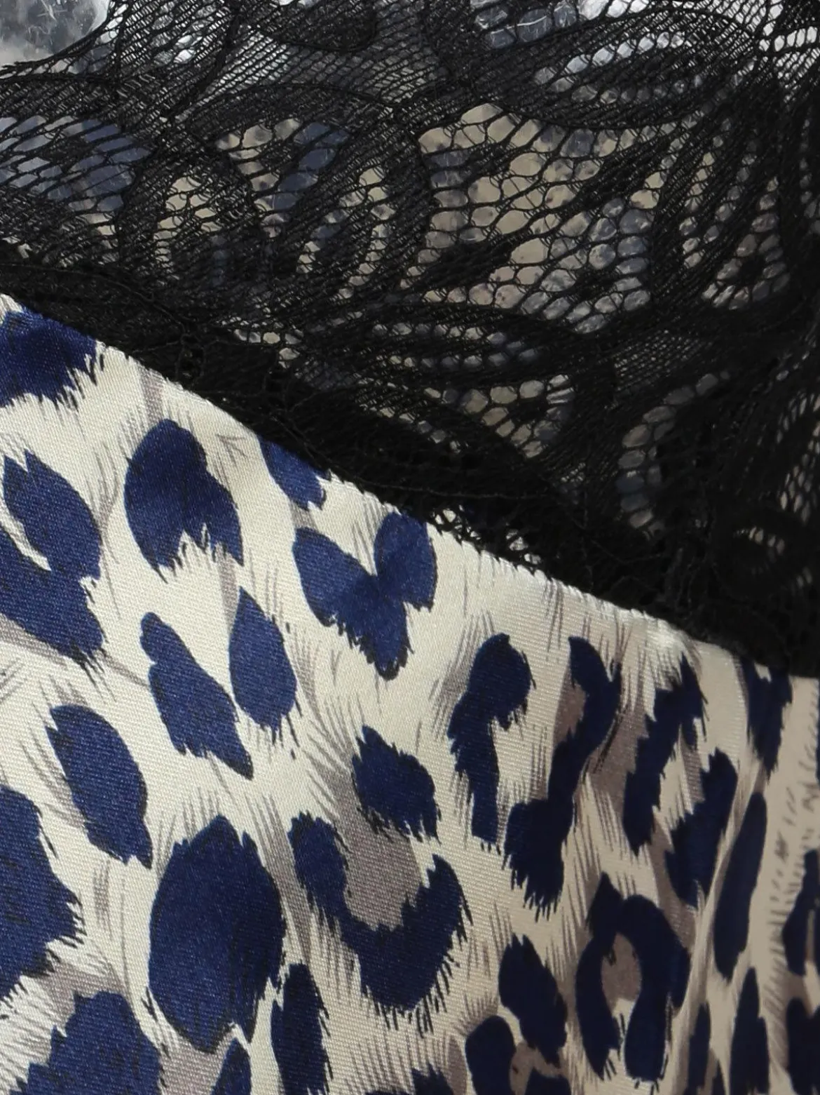 Solada Canotta intima leopardata con pizzo