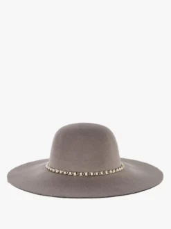 Solada Cappello a tesa larga con perle