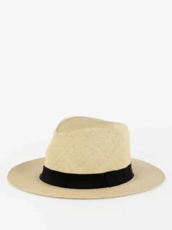 Solada Cappello panama di carta con nastro