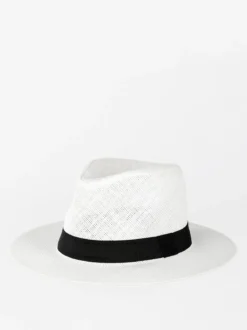 Solada Cappello panama di carta con nastro