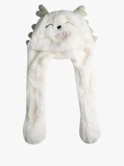 Solada Cappello peloso con orecchie - bianco