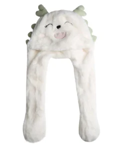 Solada Cappello peloso con orecchie - bianco