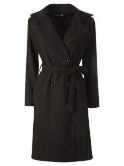 Solada Cappotto donna midi a doppiopetto - moro