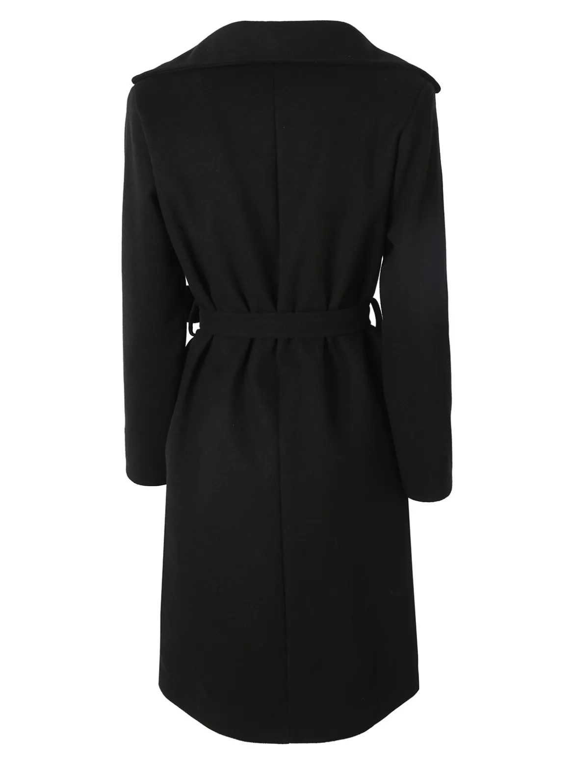 Solada Cappotto donna midi a doppiopetto - nero