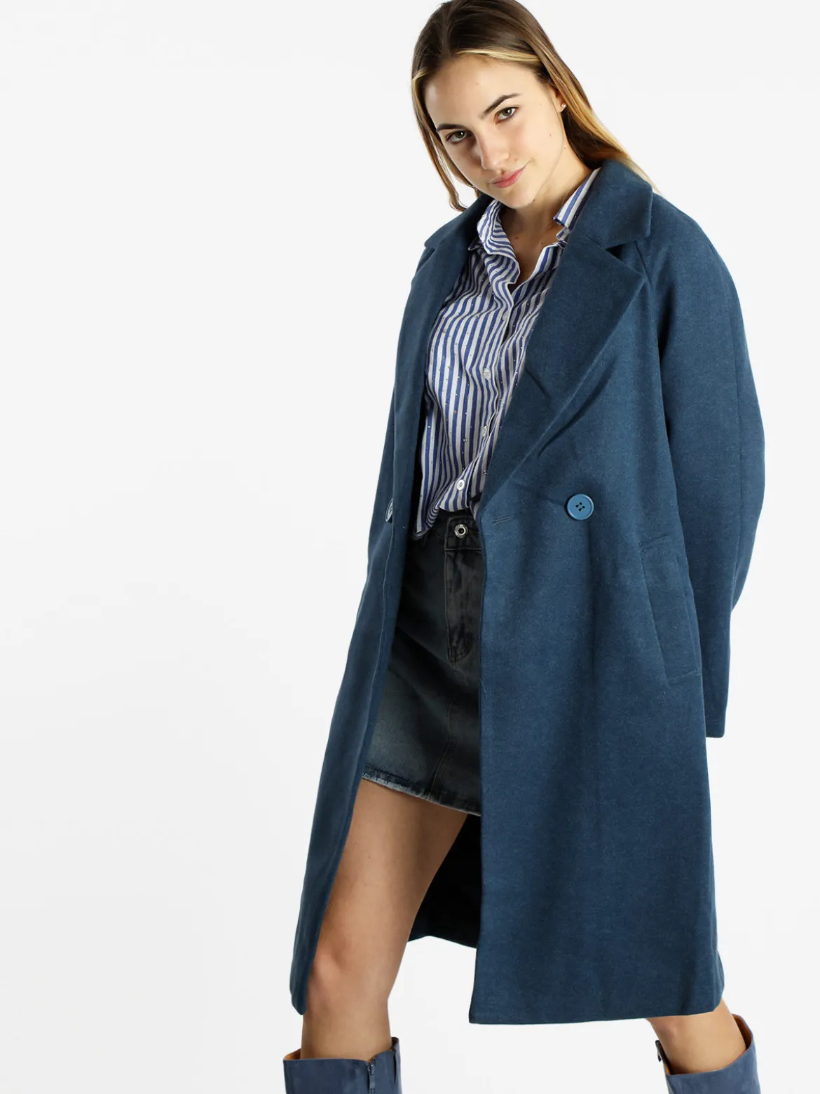 Solada Cappotto doppiopetto da donna con cintura