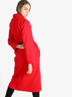 Solada Cappotto lungo classico donna con cintura