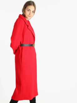 Solada Cappotto lungo classico donna con cintura