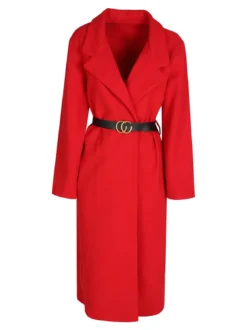 Solada Cappotto lungo classico donna con cintura