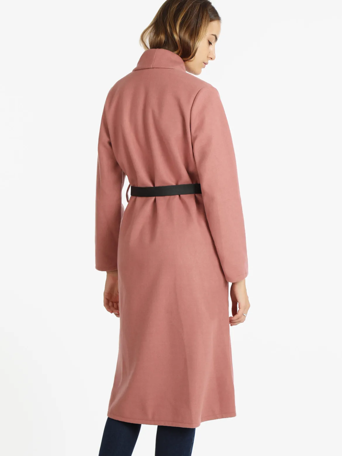 Solada Cappotto lungo da donna aperto con cintura