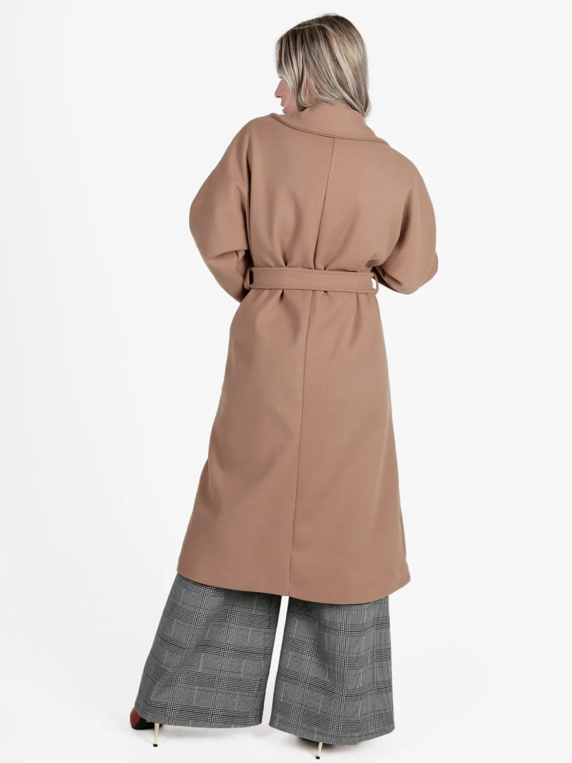 Solada Cappotto lungo da donna con chiusura a doppiopetto