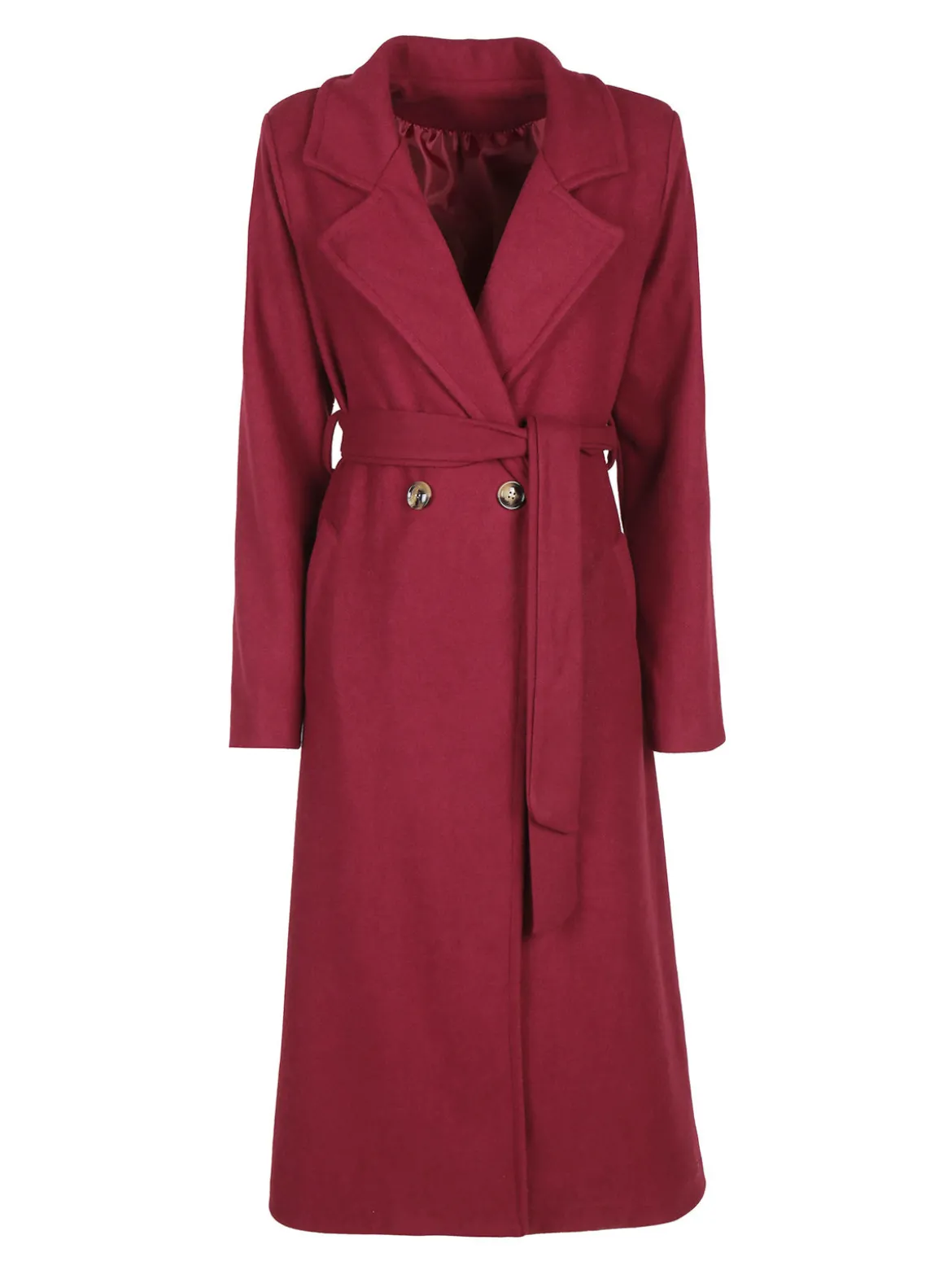 Solada Cappotto lungo da donna con chiusura doppiopetto