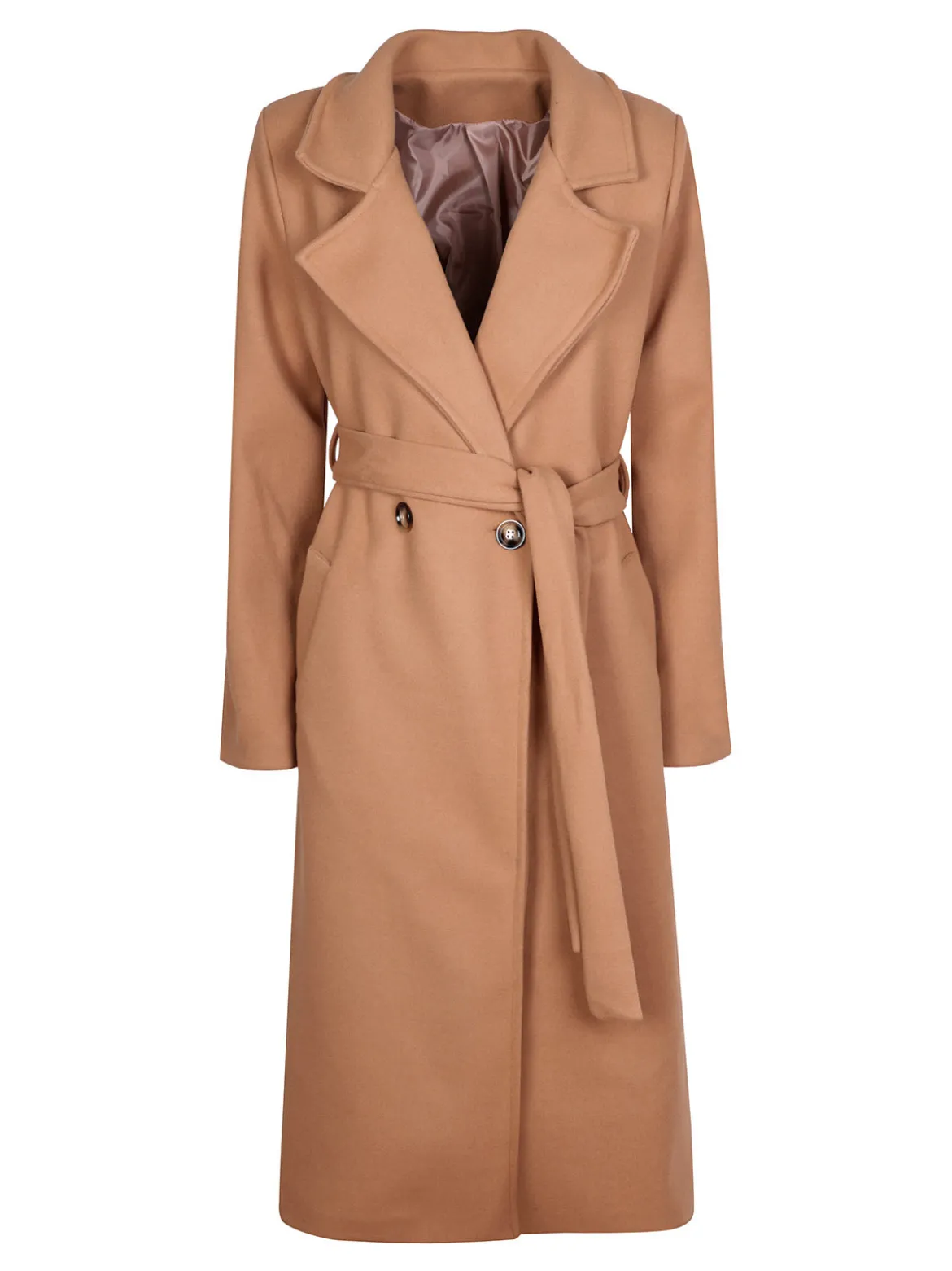Solada Cappotto lungo da donna con chiusura doppiopetto