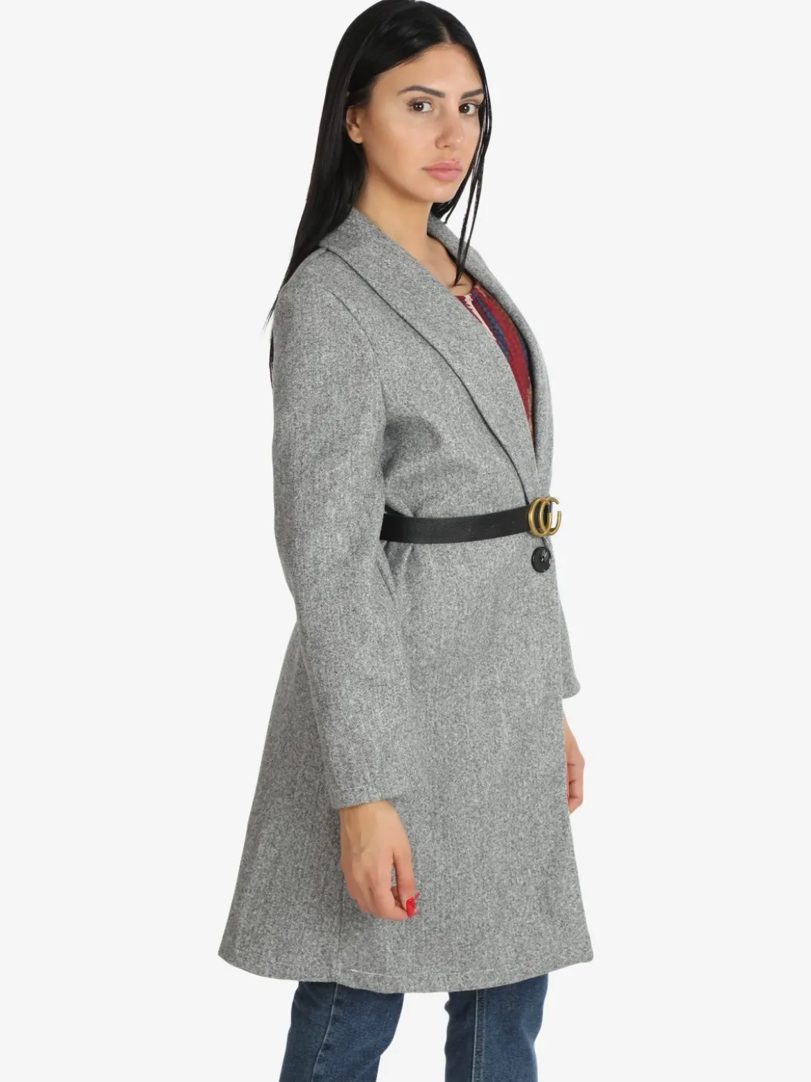 Solada Cappotto lungo donna con cintura