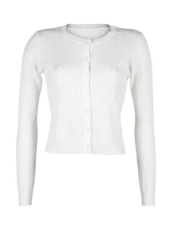 Solada Cardigan donna a trecce con bottoni