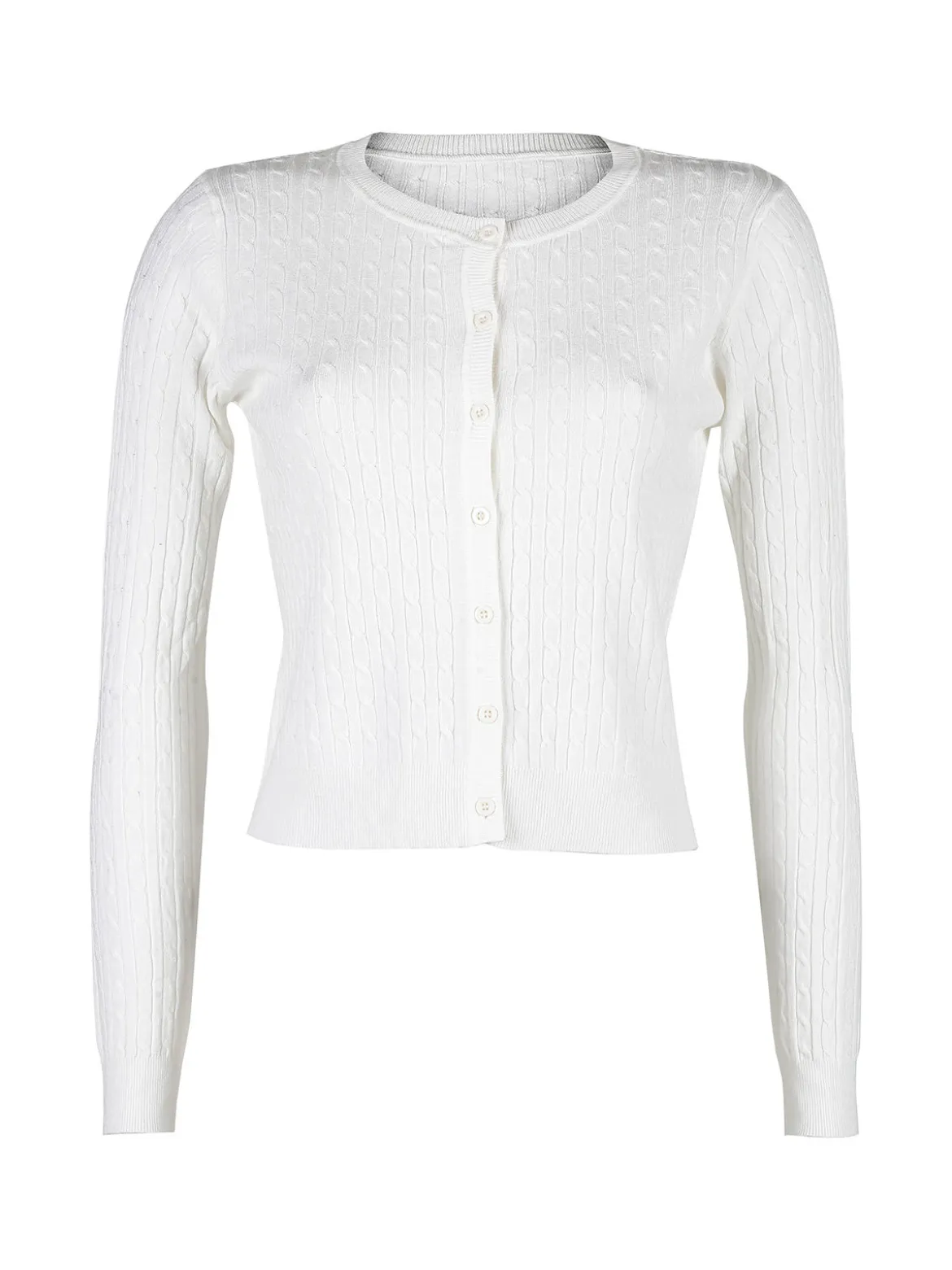 Solada Cardigan donna a trecce con bottoni