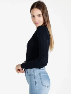 Solada Cardigan donna a trecce con bottoni