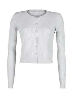 Solada Cardigan donna a trecce con bottoni